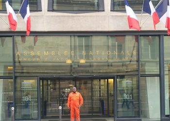 RDC : Le député national Ados Ndombasi reçu au parlement Français