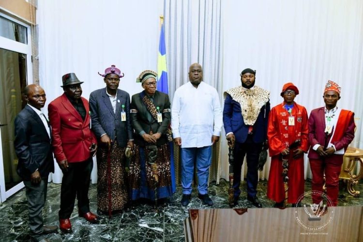RDC/Conflit Teke-Yaka: Les chefs traditionnels reçus par Félix Tshisekedi