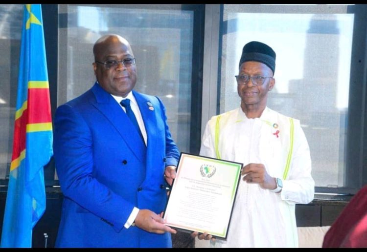 RDC : Le Réseau Renaissance et Diaspora Africaine décerne à Félix Tshisekedi le prix du « Leadership Africain »