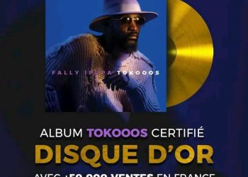Musique : L’album Tokos 1 de Fally Ipupa certifié » Disk d’Or » par la SNEP
