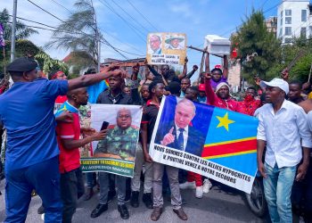RDC/Manifestation anti M23 à Goma: La population crie au secours à Poutine et rejette les USA