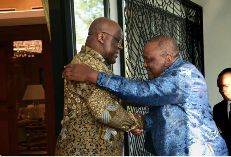 RDC : Situation sécuritaire dans l’Est de la RDC au cœur d’un échange entre Félix Tshisekedi et Uhuru Kenyata