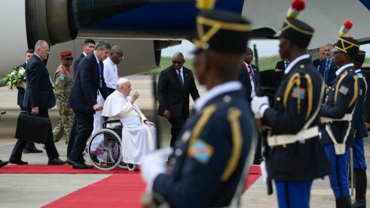 Visite pape RDC : « Nous ne pouvons pas nous habituer au sang qui coule dans ce pays », pape François à Kinshasa