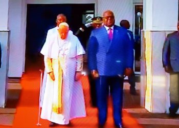 RDC: Après son atterrissage, le Pape François est arrivé au Palais de la Nation