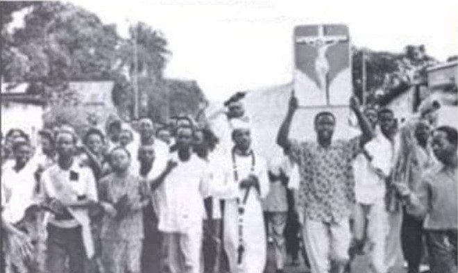 Page d’histoire- ce jour-là 16 février 1992, une marche pacifique des chrétiens est réprimée dans le sang à Kinshasa, par les éléments de Mobutu