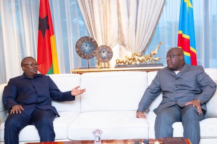 RDC : Le président de la Guinée Bissau reçu en audience par Félix Thisekedi