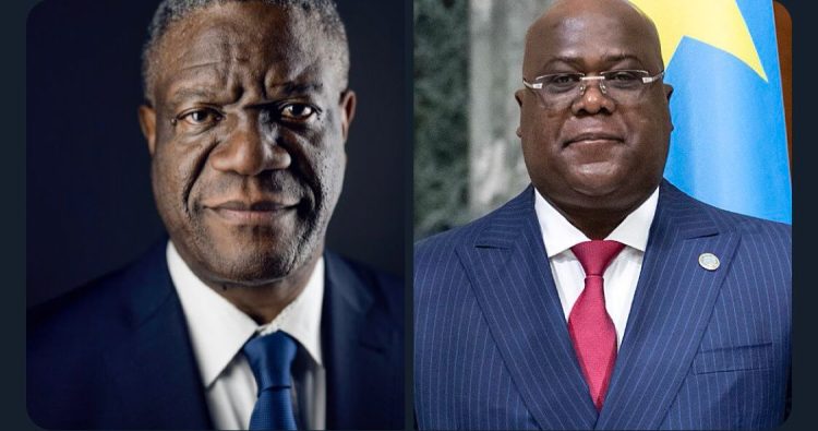 RDC | Après avoir nommé deux ex-rebelles au gouvernement , le docteur Dénis Mukwege tacle Félix Tshisekedi !