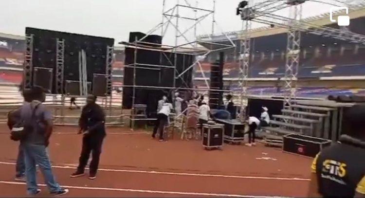 Félix Wazekwa Stade des Martyrs Wazekwa | installation matériel / Ouverture des portes 13h !