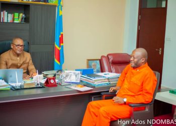 Phénomène Incendie en RDC | Le député national Ados Ndombasi chez Peter Kazadi pour la réglementation du secteur des sapeurs-pompiers !