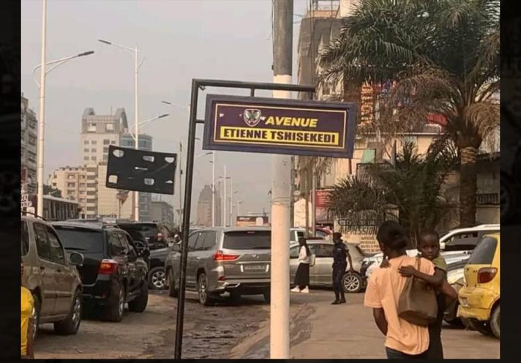 Kinshasa | l’avenue des huileries porte désormais le nom « d’Etienne Tshisekedi » !