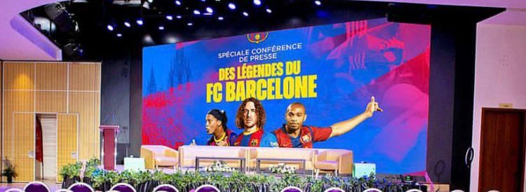 Match de Gala | Les légendes du FC BARCELONE dont le brésilien RONALDINHO sont déjà à Kinshasa !