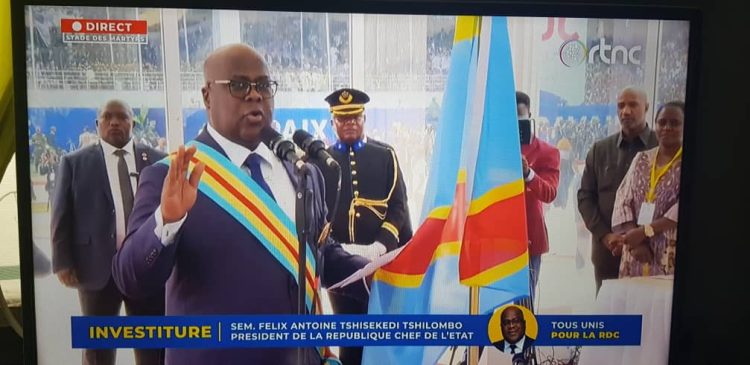 RDC: Félix Tshisekedi a prêté officiellement son serment devant la cour constitutionnelle au Stade des Martyrs !