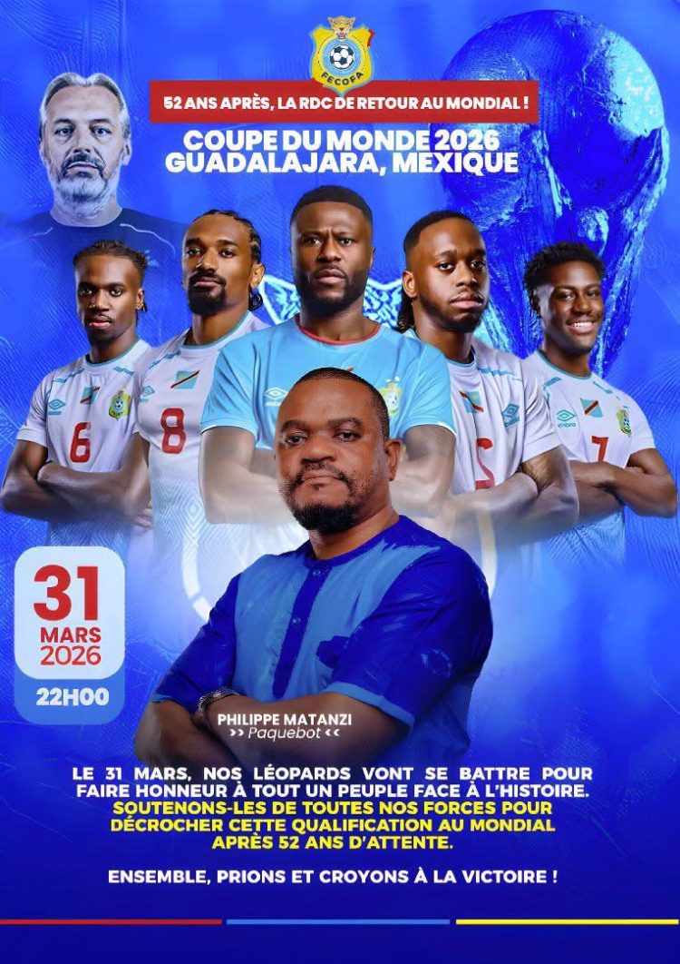 RDC – Foot | un rêve mondial à portée de main, l’appel fort de Philippe Matanzi avant le choc décisif !